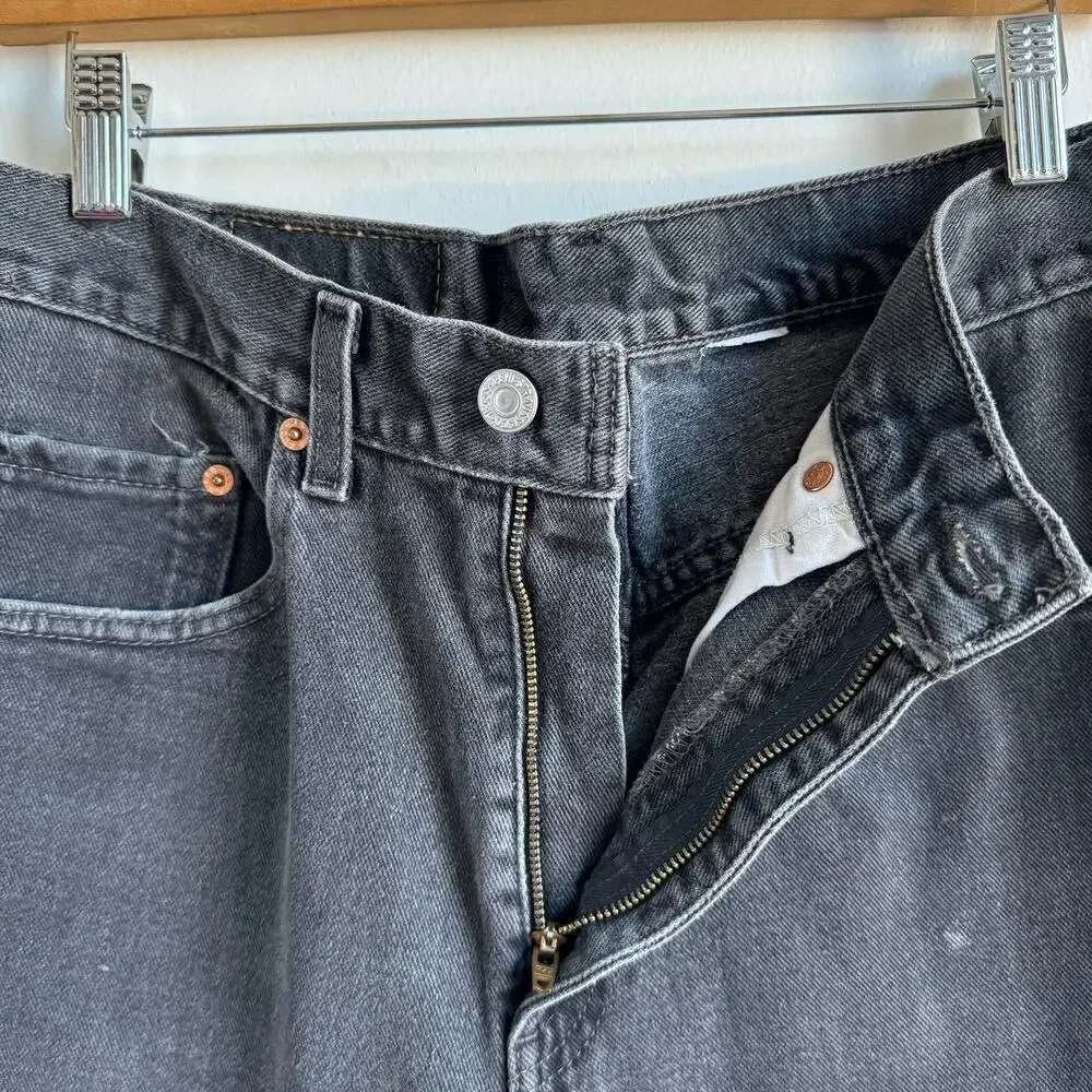 Vintage 90's LEVI'S 550 Relaxed Fit Gray Jeans